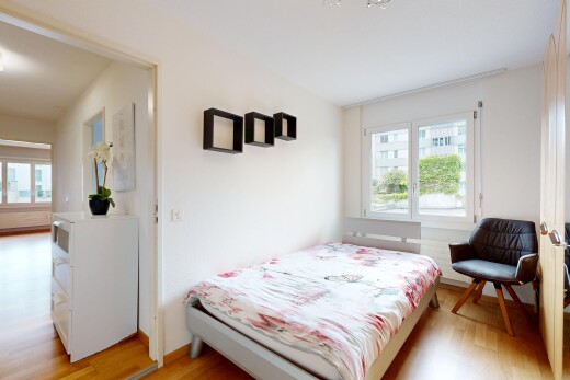 room / bedroom featuring light wood finished floors