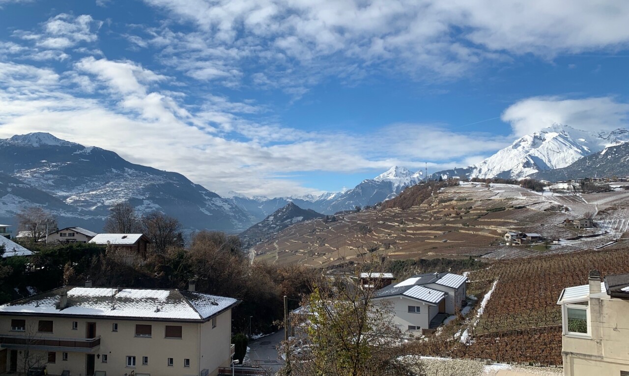 view of mountain background