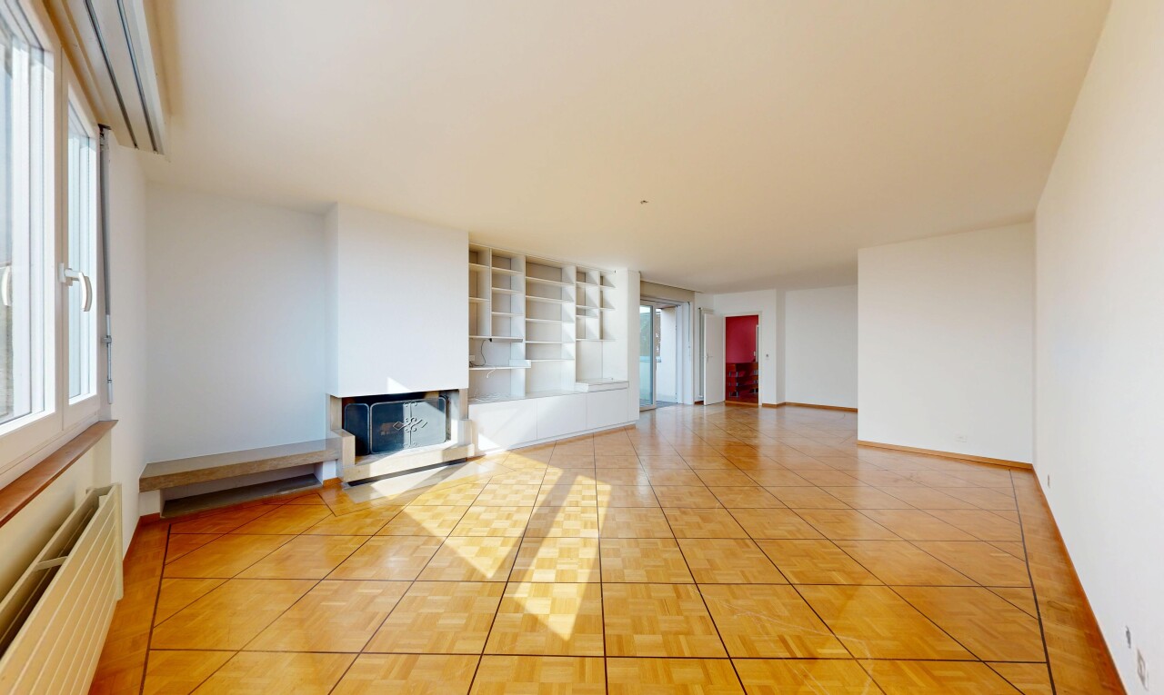 wohnzimmer mit drywall, gipskartonwand, inside property, kühler, und light floor