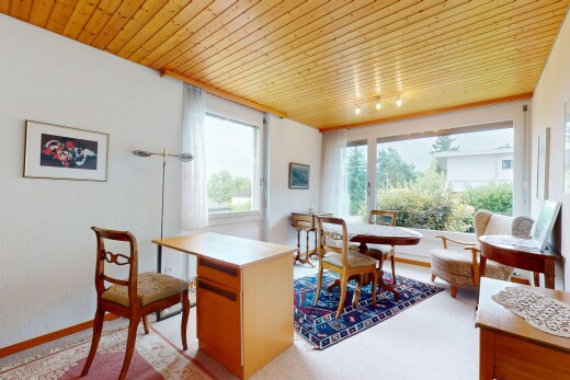 wohnzimmer mit natural light, natürliches licht, wood ceiling, holzdecke, und inside property
