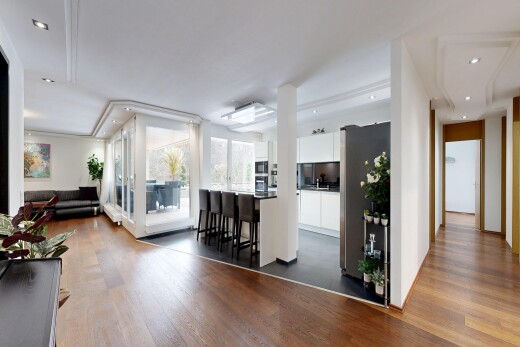 küche mit pass through window, durchreichefenster, kitchen bar, küchenbar, und inside property