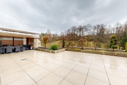 terrasse mit overcast und from property