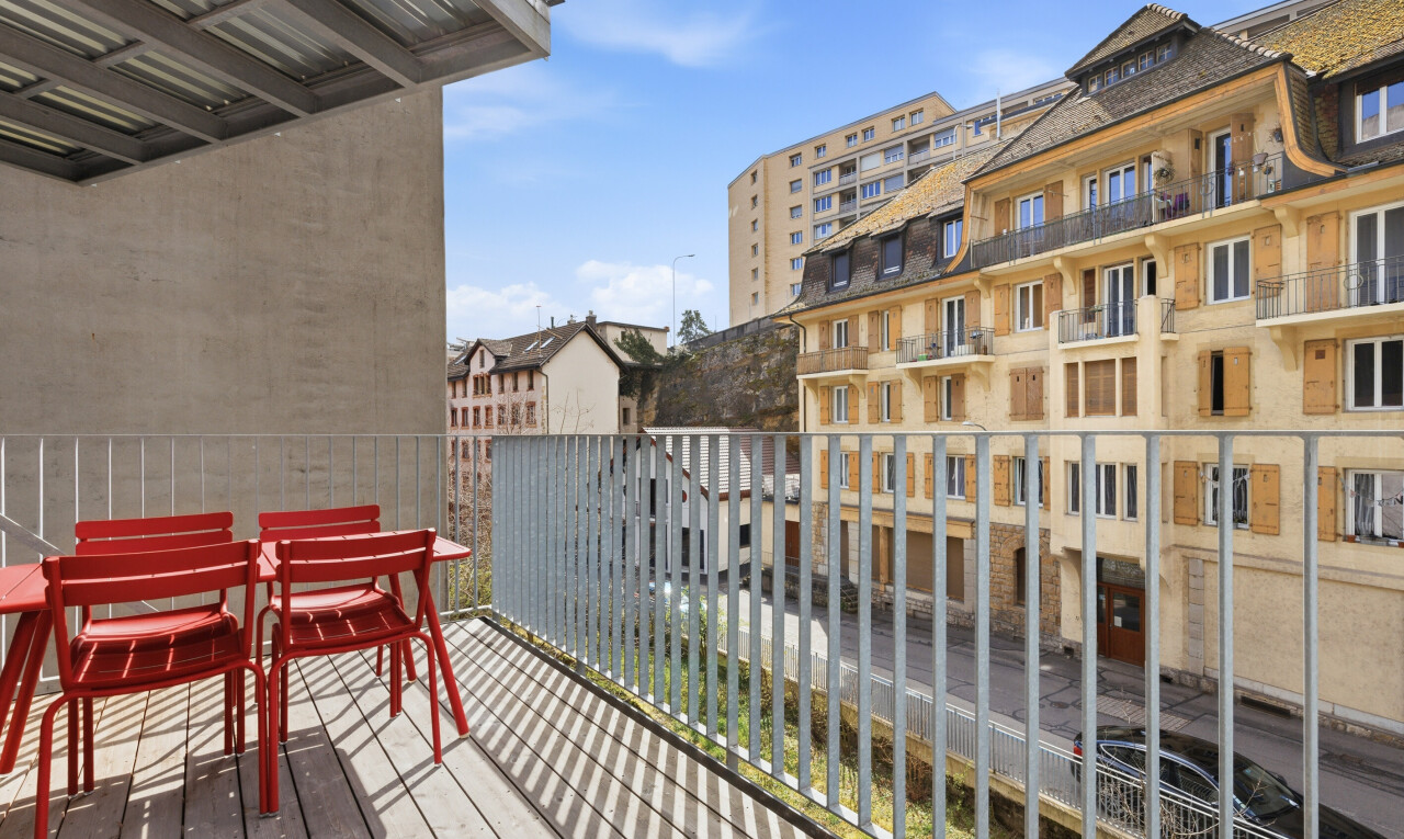 balcon avec from property, day time, et apartment complex view