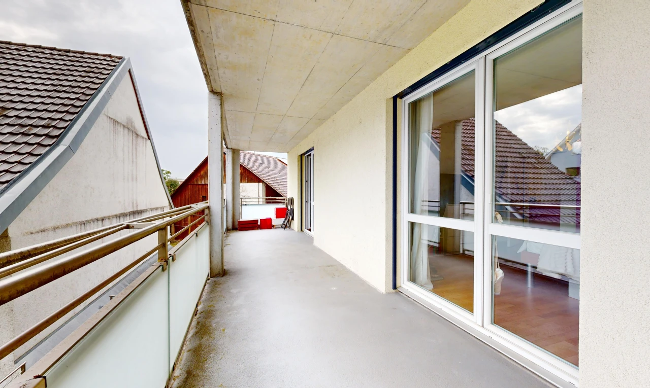 terrace with a balcony
