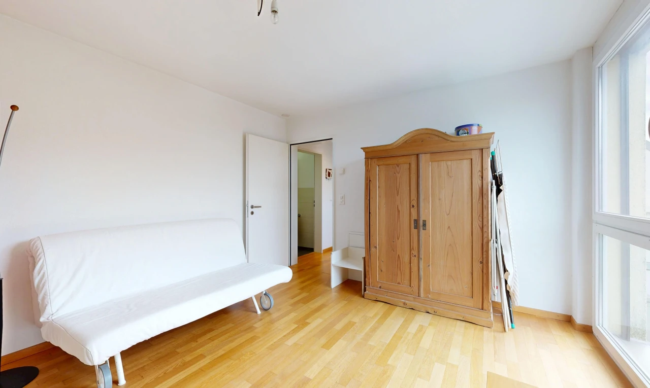 room / bedroom featuring light wood-style floors