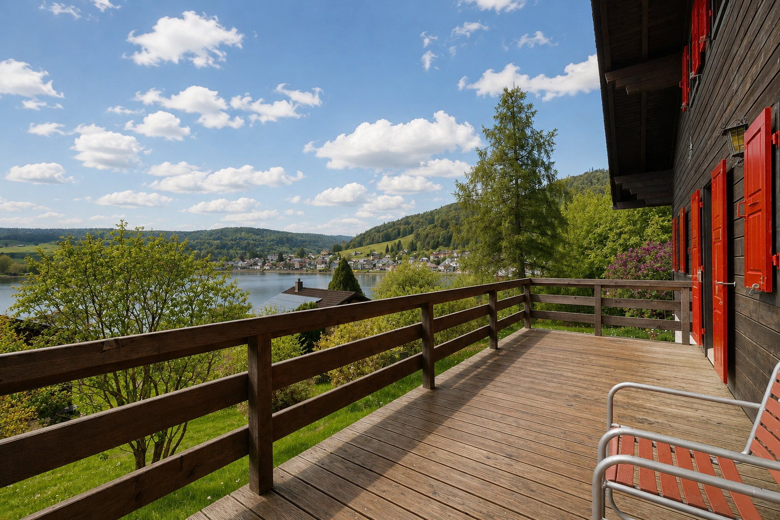 balcon avec from property, day time, vue sur l'eau, et water view
