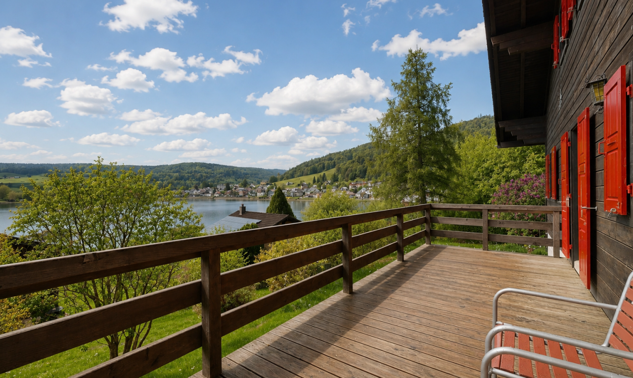 balcon avec from property, day time, vue sur l'eau, et water view