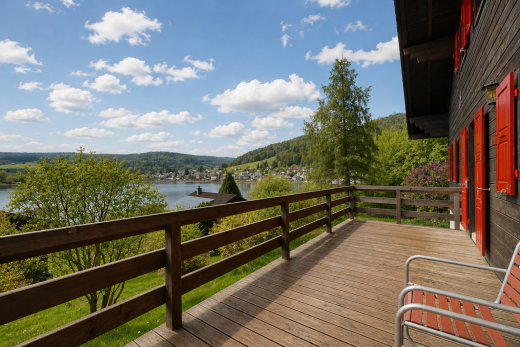 balcon avec from property, day time, water view, et vue sur l'eau