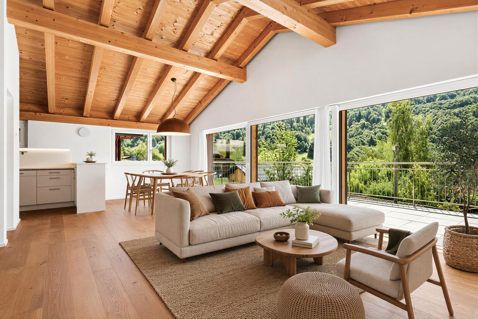 leerer raum mit inside property, holzfußboden, wood finish floor, hardwood floor, und hohe decke