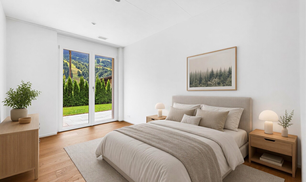 leerer raum mit inside property, gipskartonwand, drywall, holzfußboden, und wood finish floor