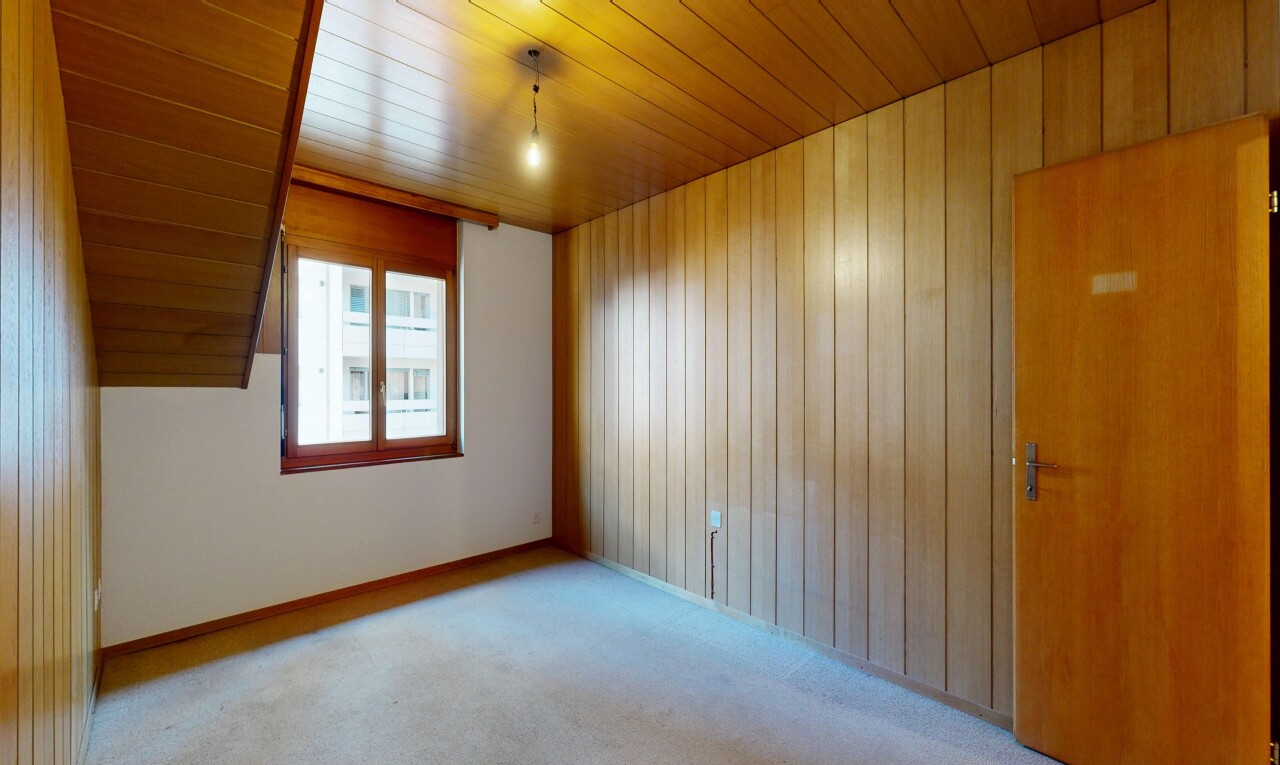 pièce vide avec carpet, moquette, inside property, natural light, et lumière naturelle
