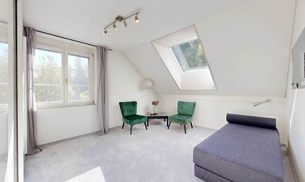 zimmer / schlafzimmer mit zusätzliches zimmer, deckenbeleuchtung, natürliches licht, drywall, und gipskartonwand