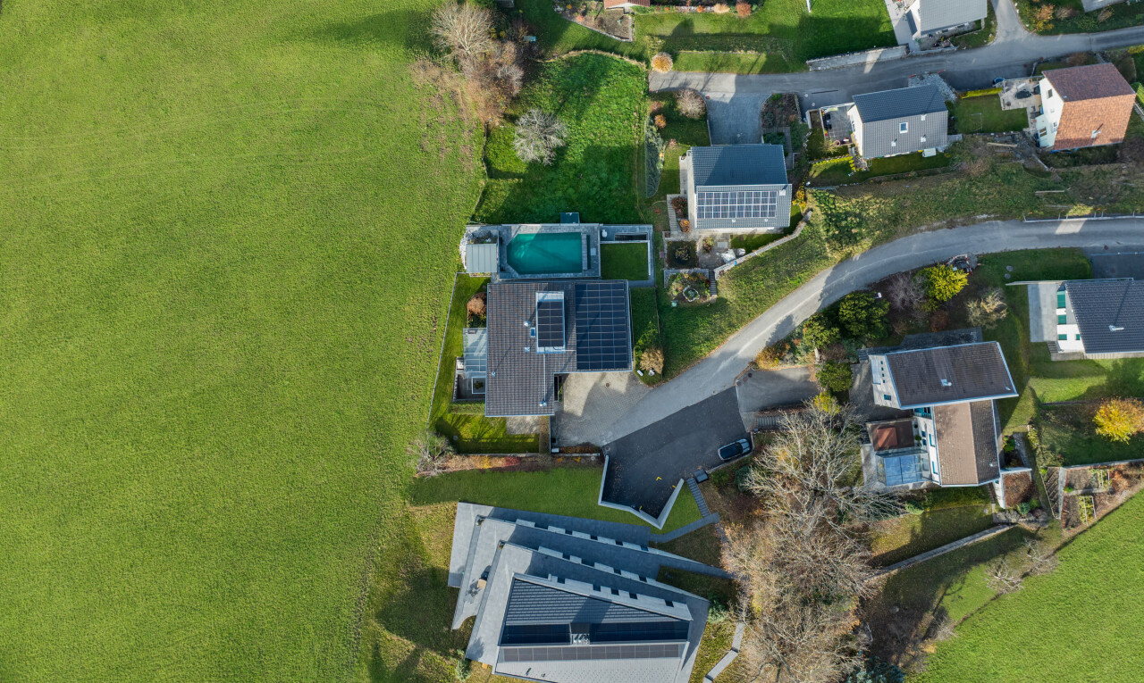 aerial map of property and surrounding area