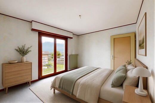 pièce vide avec parquet floor, sol en finition bois, wood finish floor, radiateur, et cloison sèche