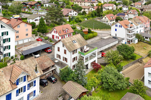 außenansicht mit wohngebietblick