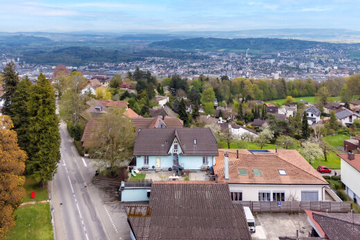 außenansicht mit day time, residential view, wohngebietblick, und terrasse