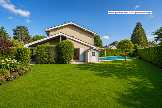 view of property with stucco siding, a patio area, and a storage unit