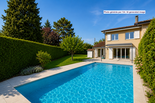 piscine avec from property, day time, clôture, terrasse, et piscine
