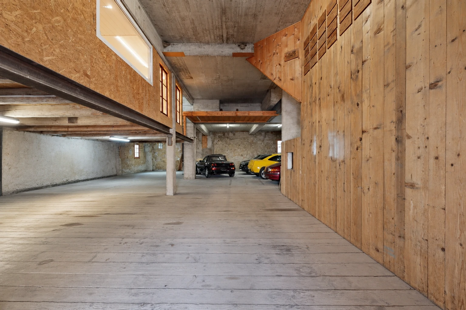 parken mit parkgarage und inside community