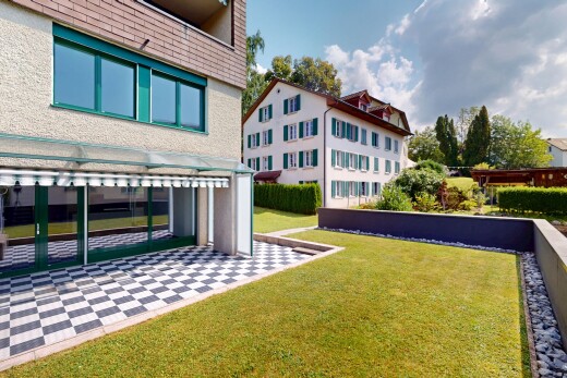 außenansicht mit rasen, day time, terrasse, und from property