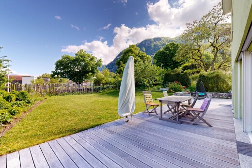 terrasse avec terrasse, from property, coin repas extérieur, day time, et mountain view
