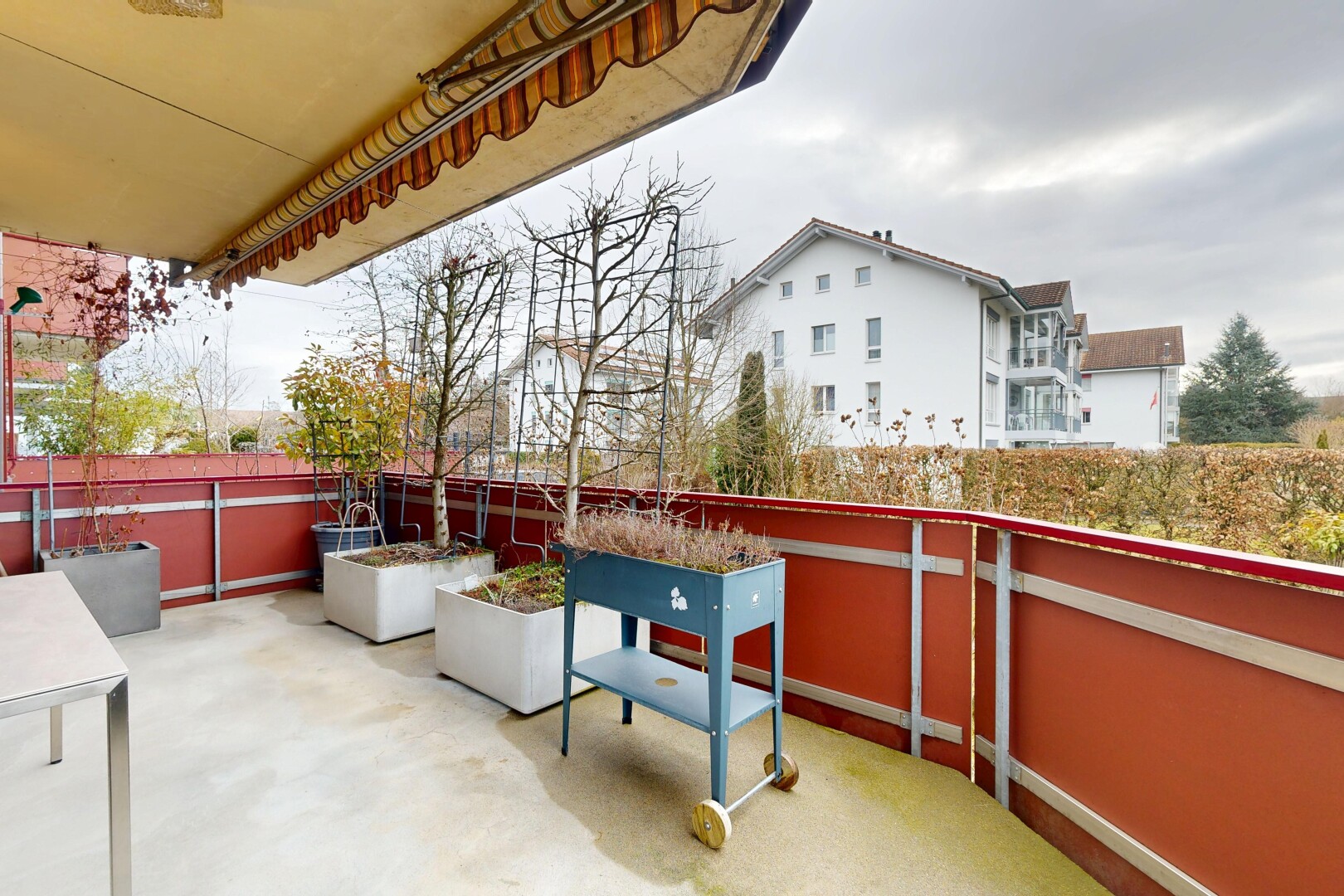 balcon avec overcast, terrasse, et from property