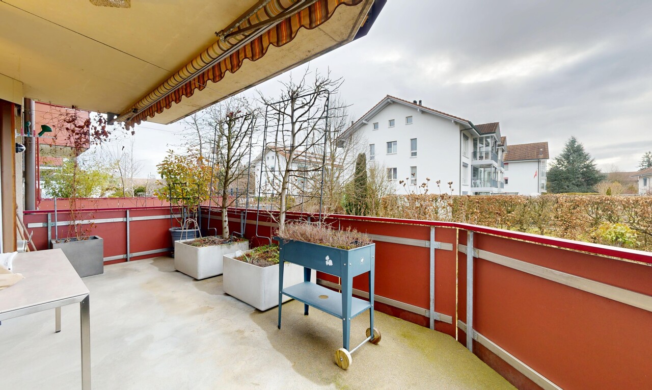 balcon avec overcast, terrasse, et from property