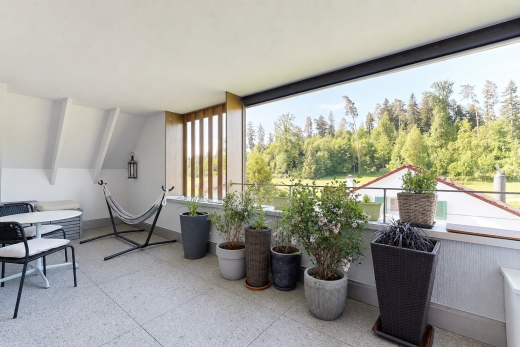 terrasse mit day time und from property
