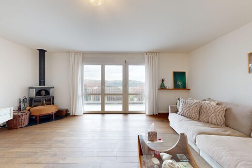 wohnzimmer mit gipskartonwand, drywall, natürliches licht, natural light, und inside property