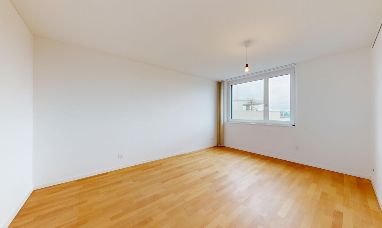 unfurnished room with light wood-style floors