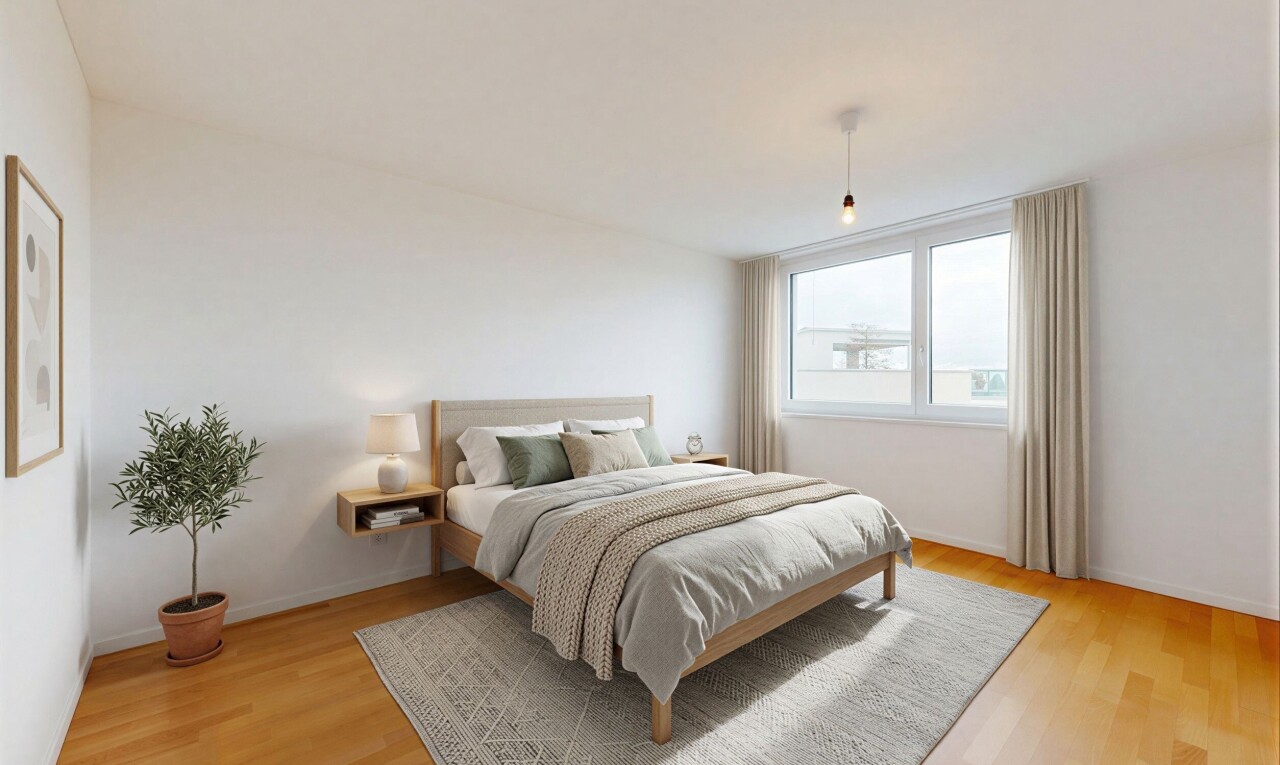 unfurnished room with light wood-style floors