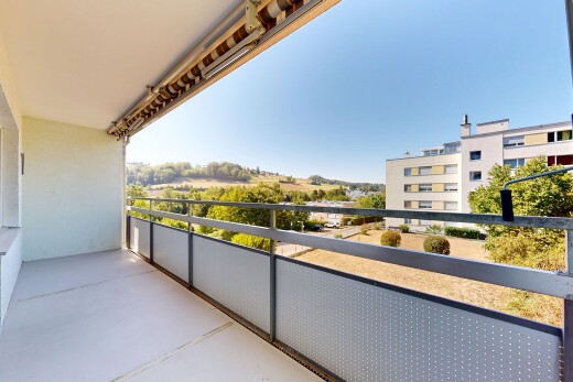 balkon mit balkon, view focus, from property, und day time