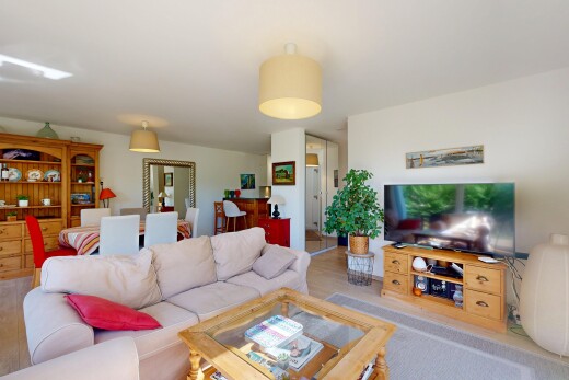 living / dining room featuring light wood-type flooring
