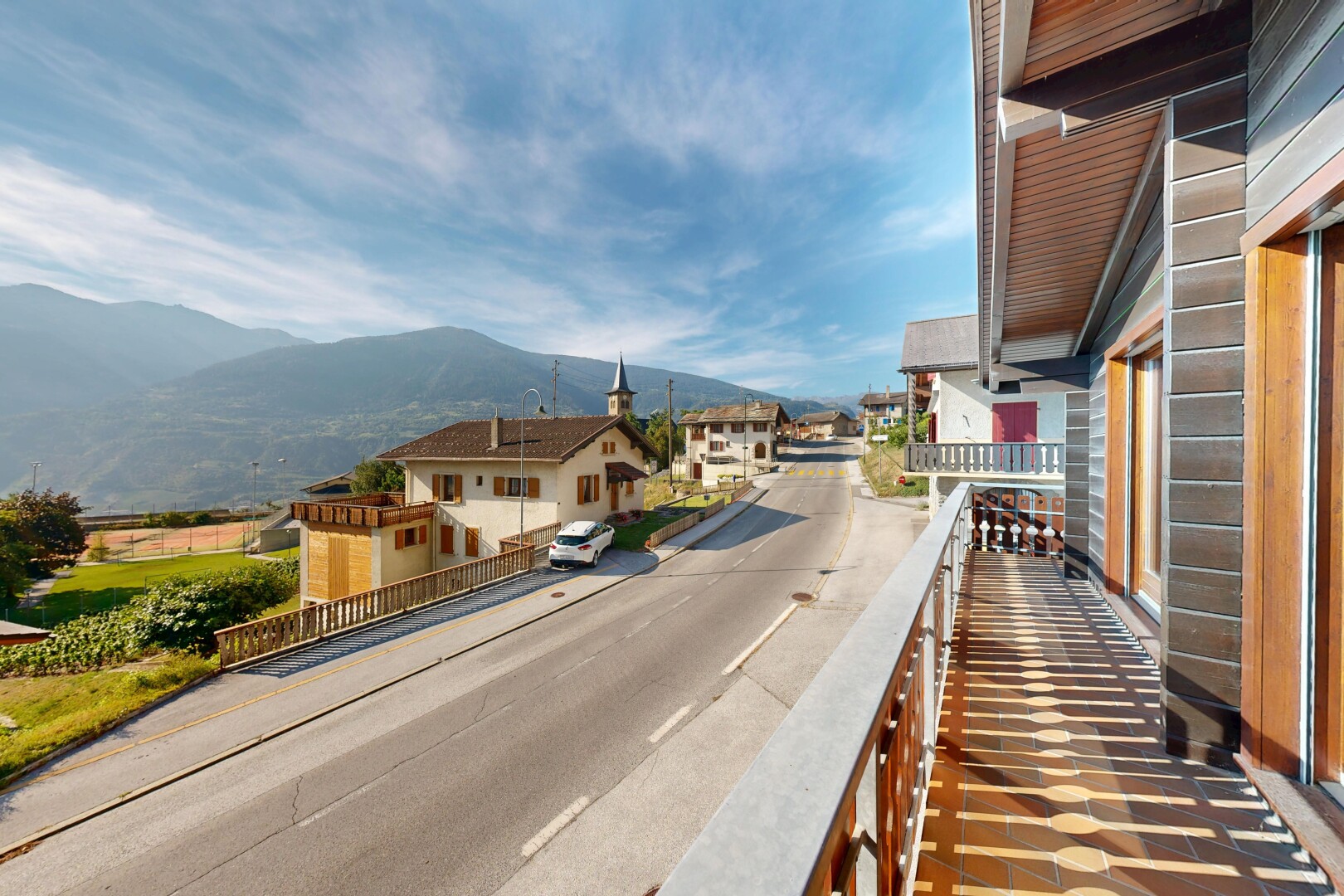 balcon avec balcon, mountain view, vue sur la montagne, view focus, et day time