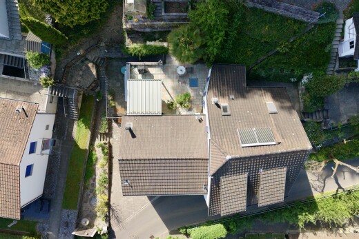 façade avec aerial view