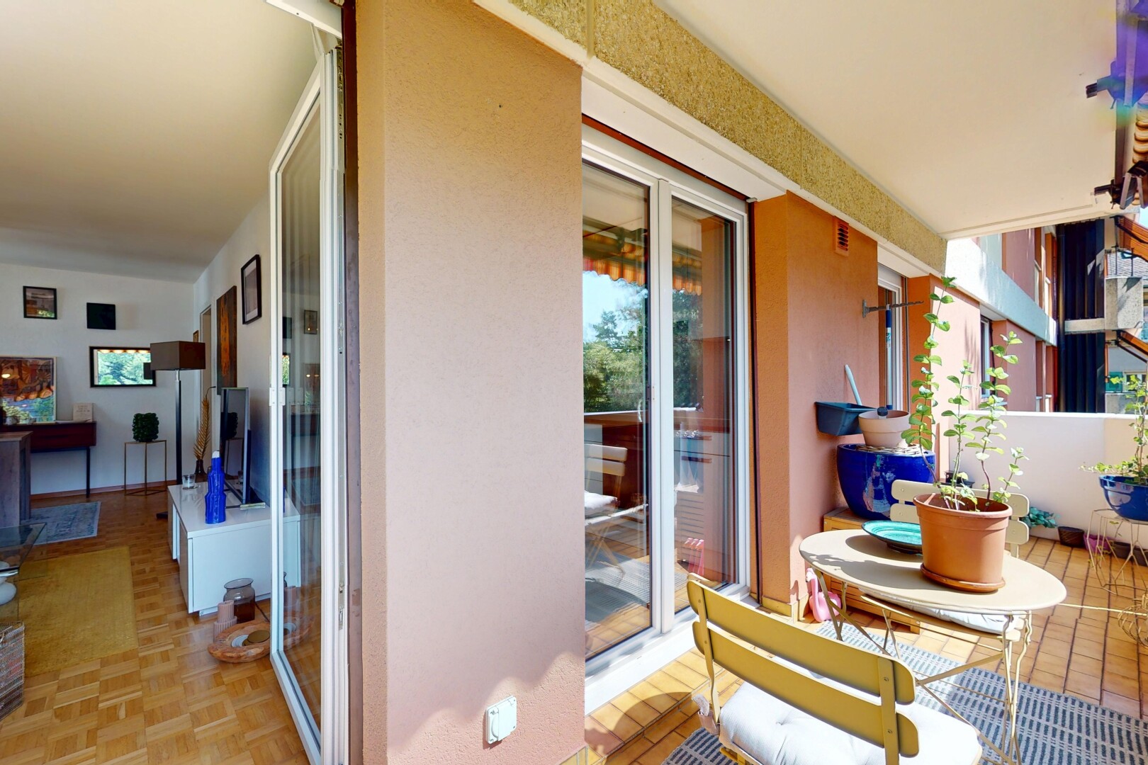 balkon mit balkon