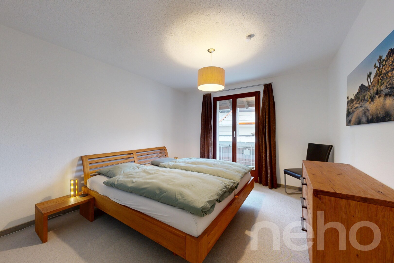 chambre avec inside property, drywall, cloison sèche, carpet, et moquette