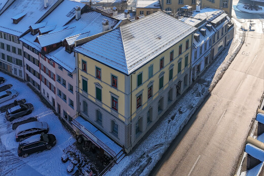 außenansicht mit snow