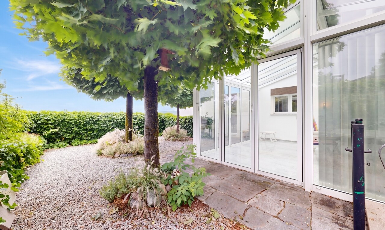garten mit wintergarten