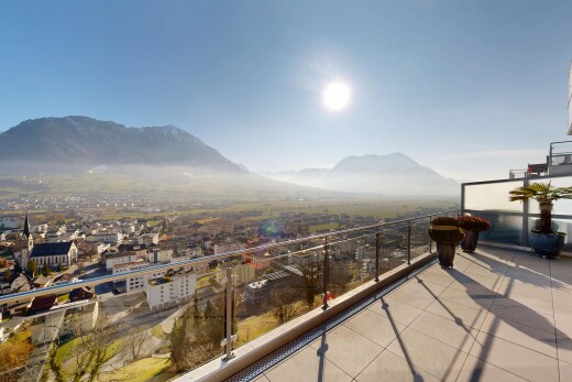 terrasse avec terrasse, vue sur la montagne, mountain view, day time, et from property