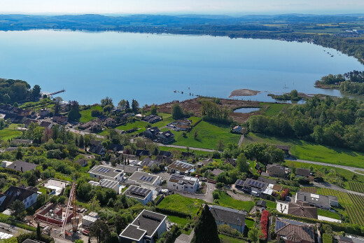 seesicht mit seesicht und wohngebietblick