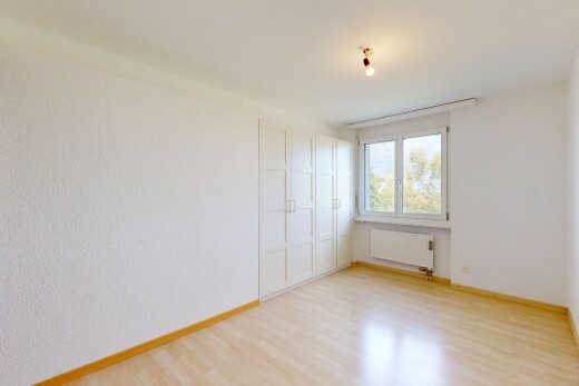 pièce vide avec radiateur, plinthes murales, baseboards wall, sol en finition bois, et wood finish floor