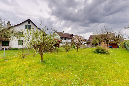 garten mit overcast und rasen