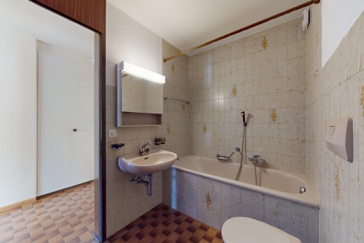 bad mit tile tub, inside property, waschbecken, komplettes badezimmer, und tile shower