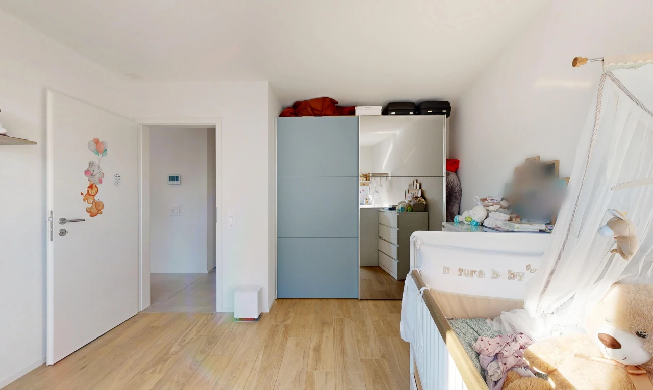 room / bedroom with light wood-type flooring