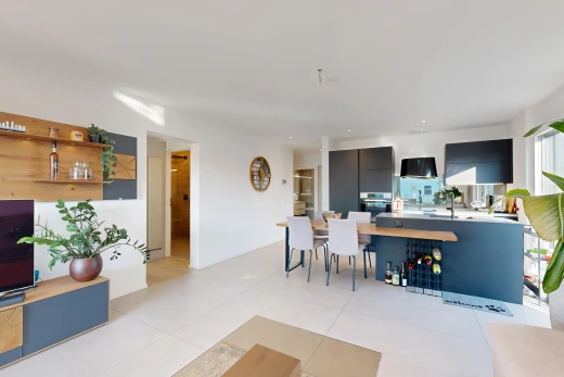 view of living / dining room