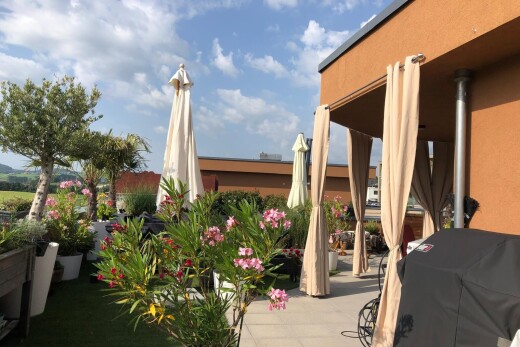 terrasse mit day time, from property, grill, und terrasse