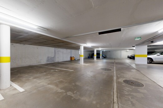 parken mit parkgarage und inside community