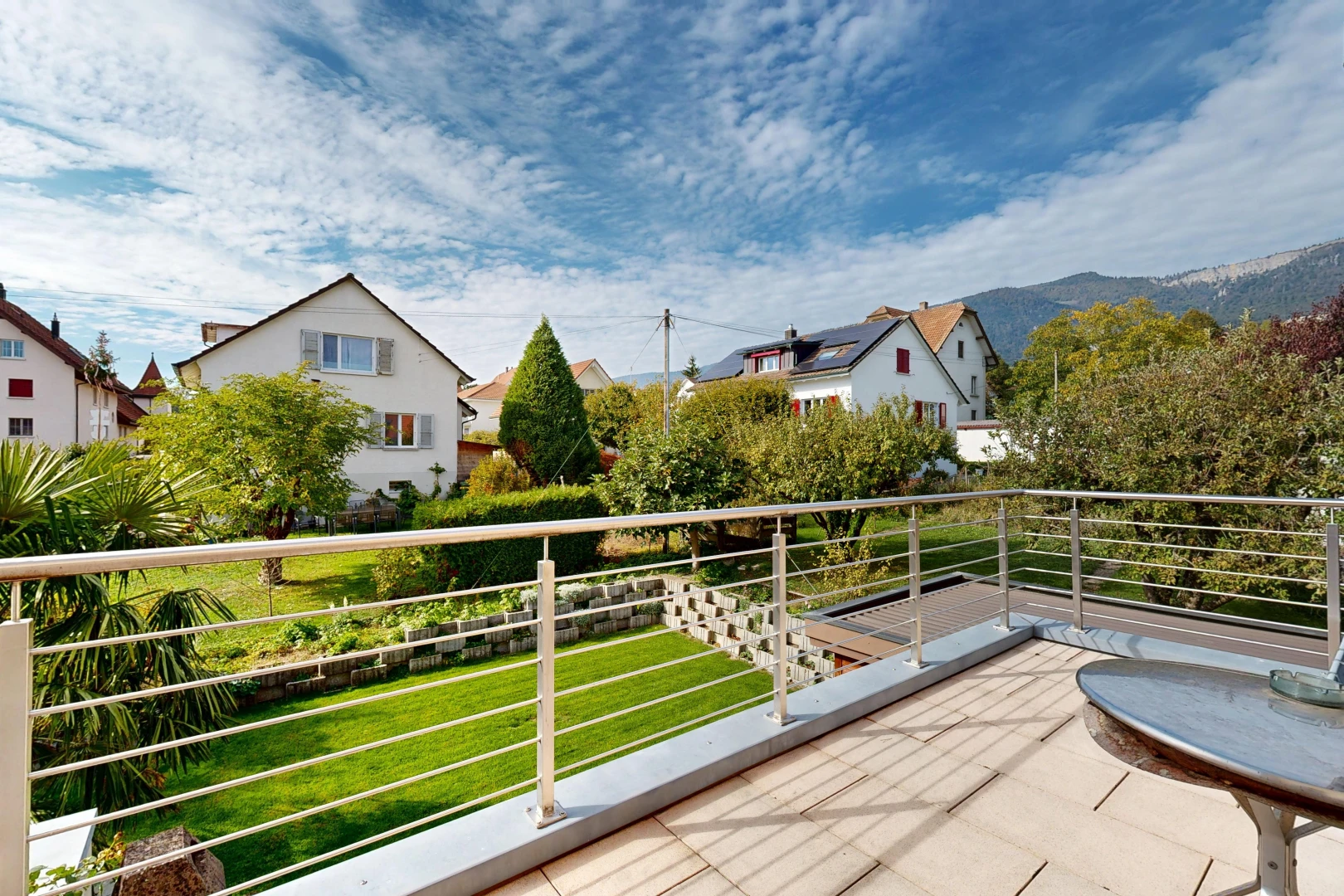 balcony featuring a residential view