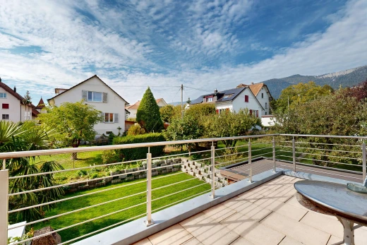 balcony featuring a residential view